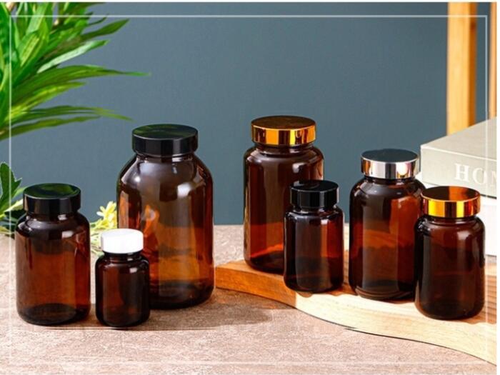 茶色玻璃膠囊瓶